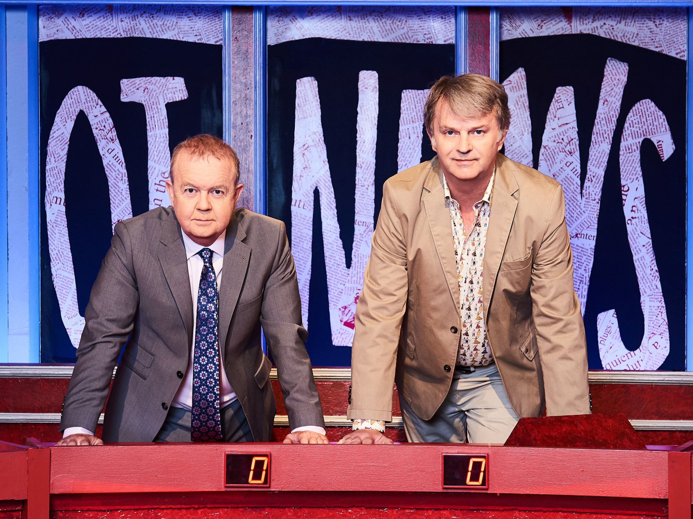 Ian Hislop and Paul Merton, stars of the venerable TV panel show ‘Have I Got News For You’