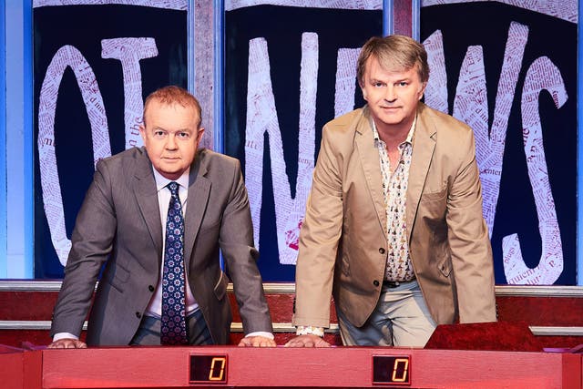 <p>Ian Hislop and Paul Merton, stars of the venerable TV panel show ‘Have I Got News For You’ </p>