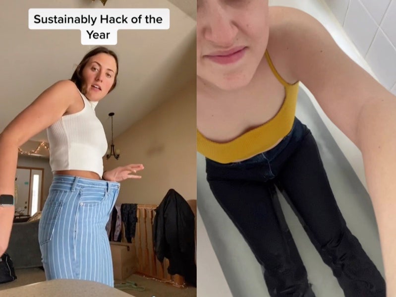 testing viral tiktok JEANS hacks this didnt go as planned  YouTube