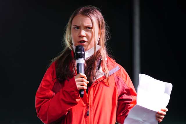 Climate activist Greta Thunberg (Jane Barlow/PA)