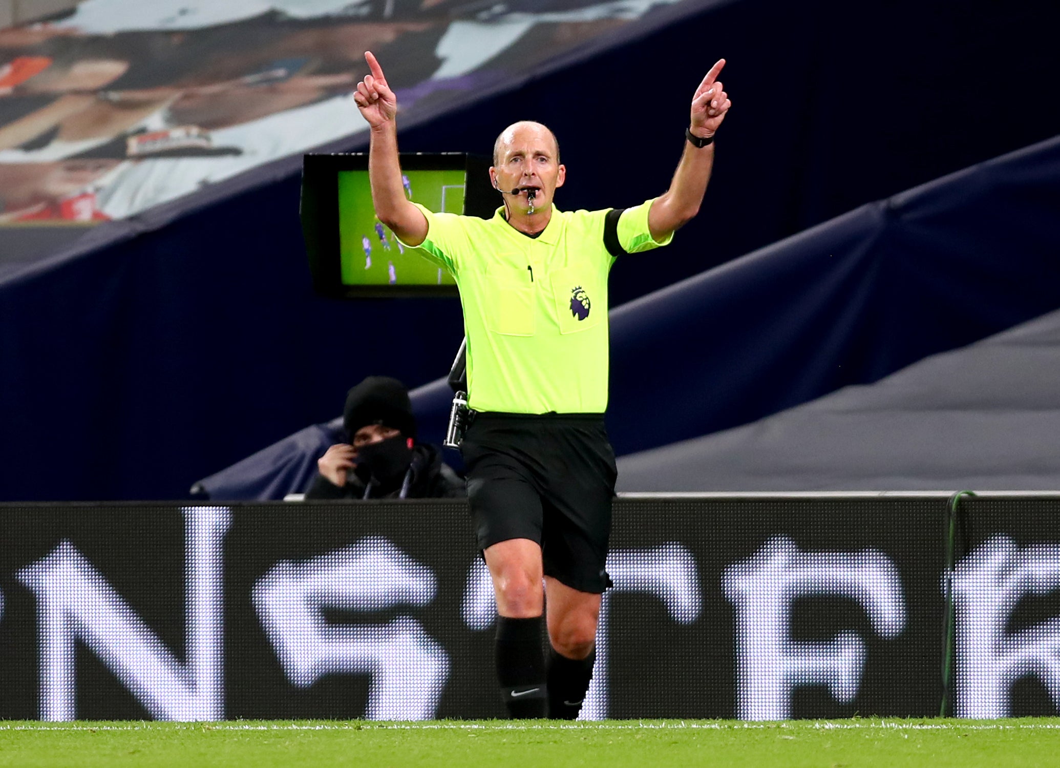 Mike Dean has been reported to be set for a VAR role after he retires as a referee (Clive Rose/PA)
