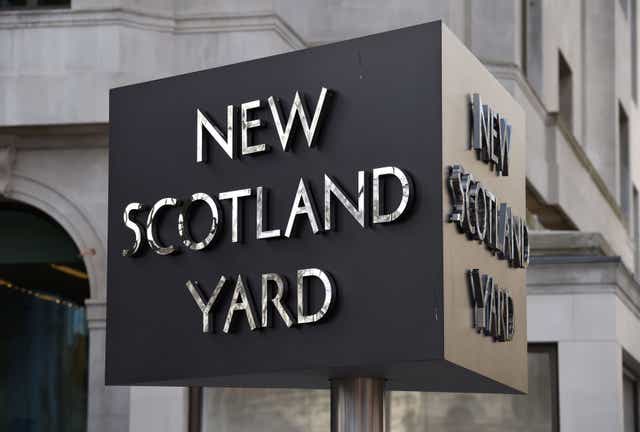 Scotland Yard said Pc Swaleh Chaudhry will appear in custody at Wimbledon Magistrates’ Court (Kirsty O’Connor/PA)