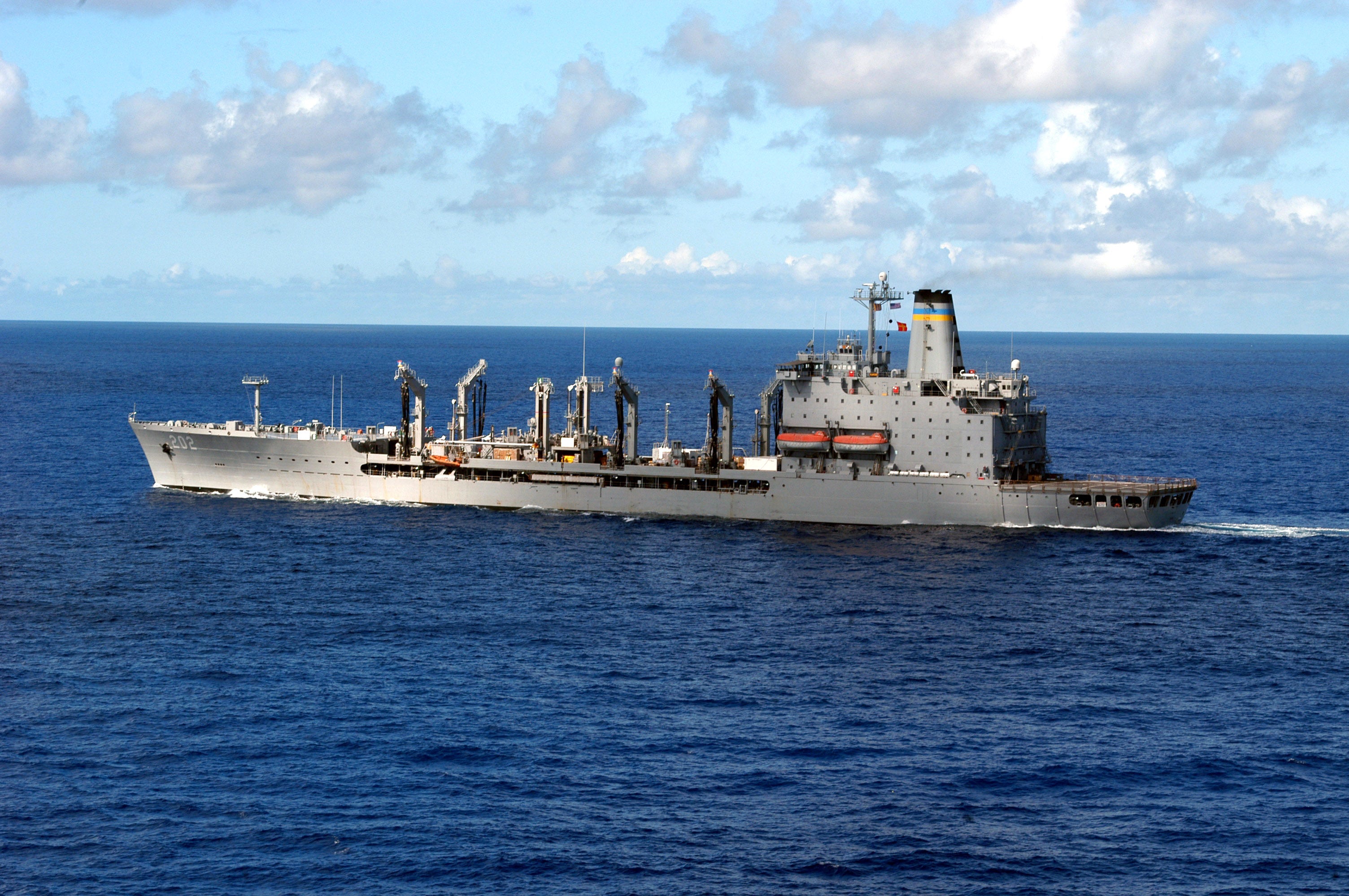 The USNS Yukon (pictured) is the same T-AO 202 class as the ship being named after Ruth Bader Ginsburg