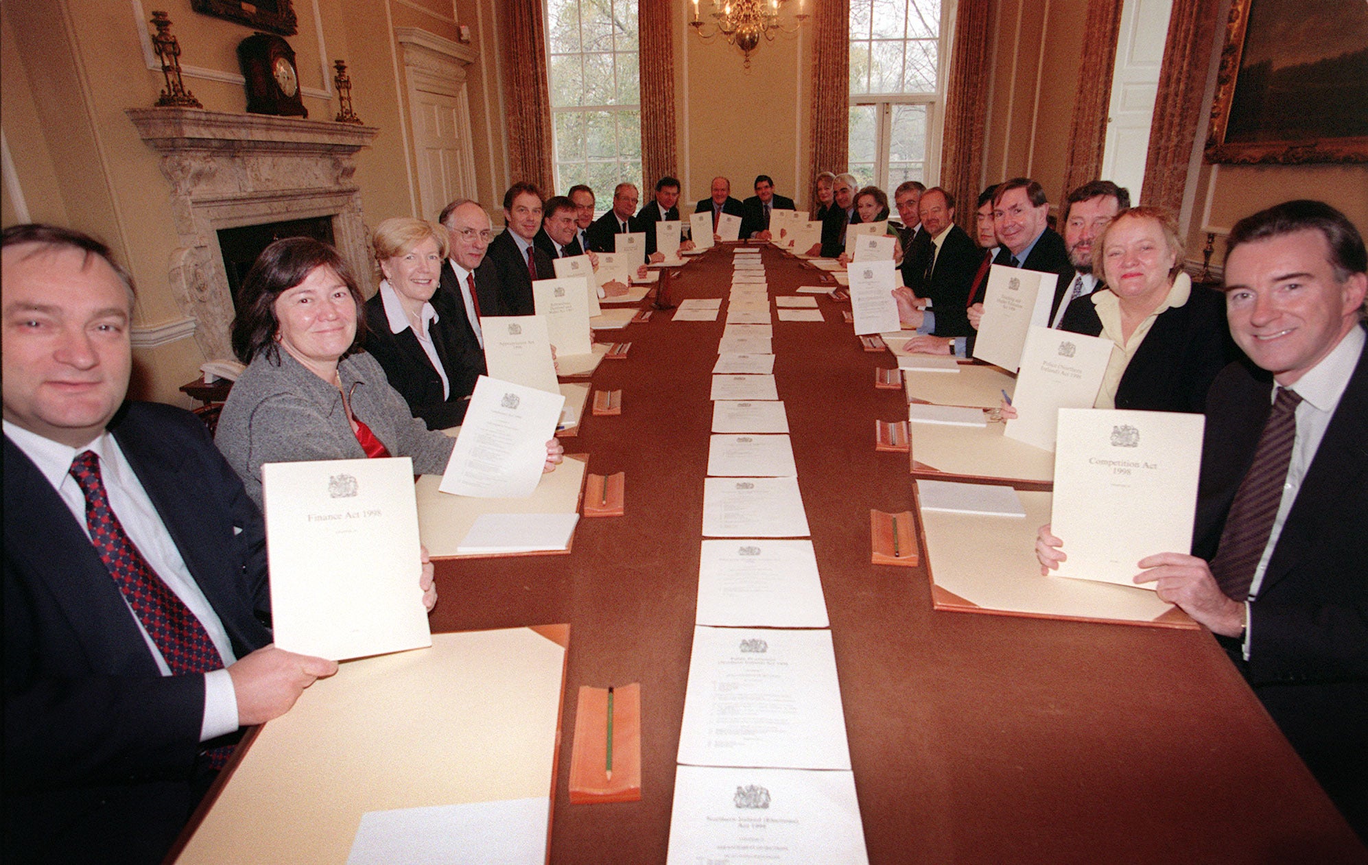 Ann Taylor, third from left, was the first woman to be chief whip