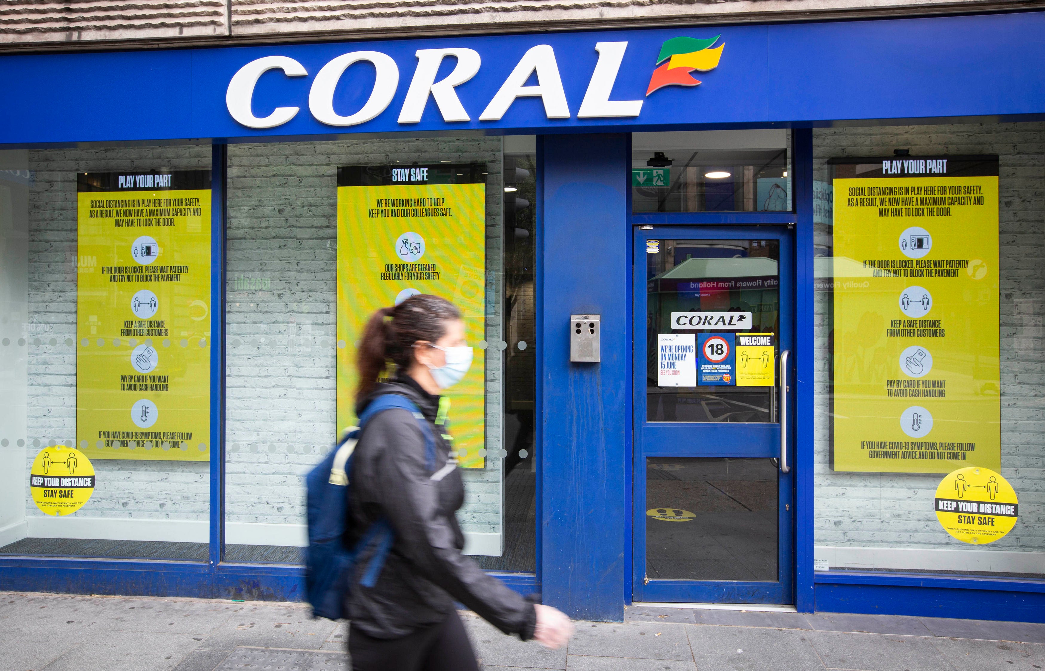Coral and Ladbroke owner Entain is expected to show a slowdown in online gambling after pandemic restrictions eased (Matt Alexander/PA)