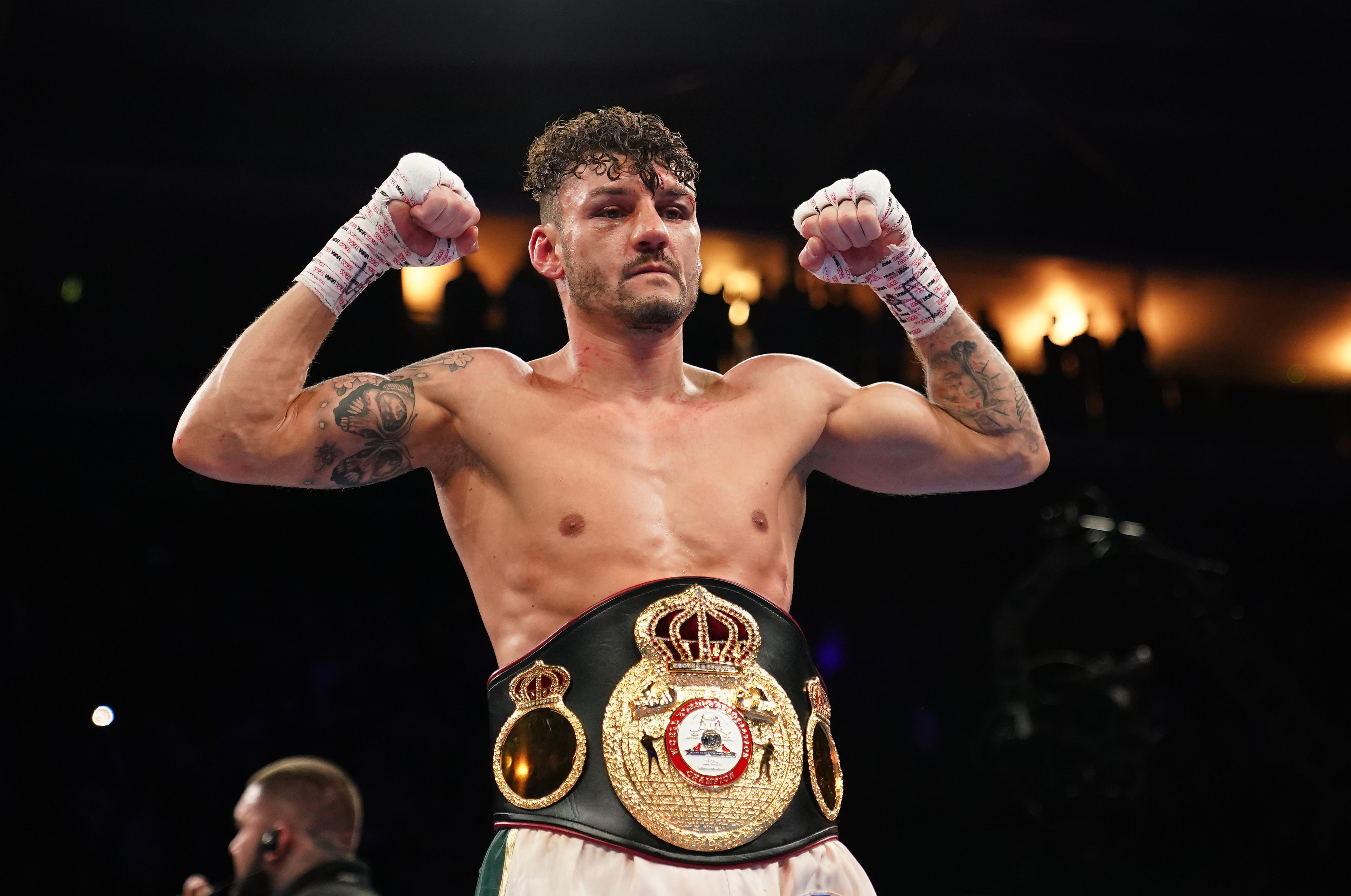 Nottingham’s Leigh Wood retained his WBA featherweight title last month by knocking out Michael Conlan (Zac Goodwin/PA)