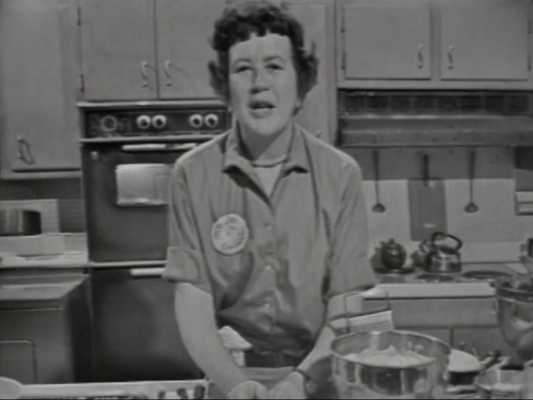 Julia Child in her show ‘The French Chef’ in 1963