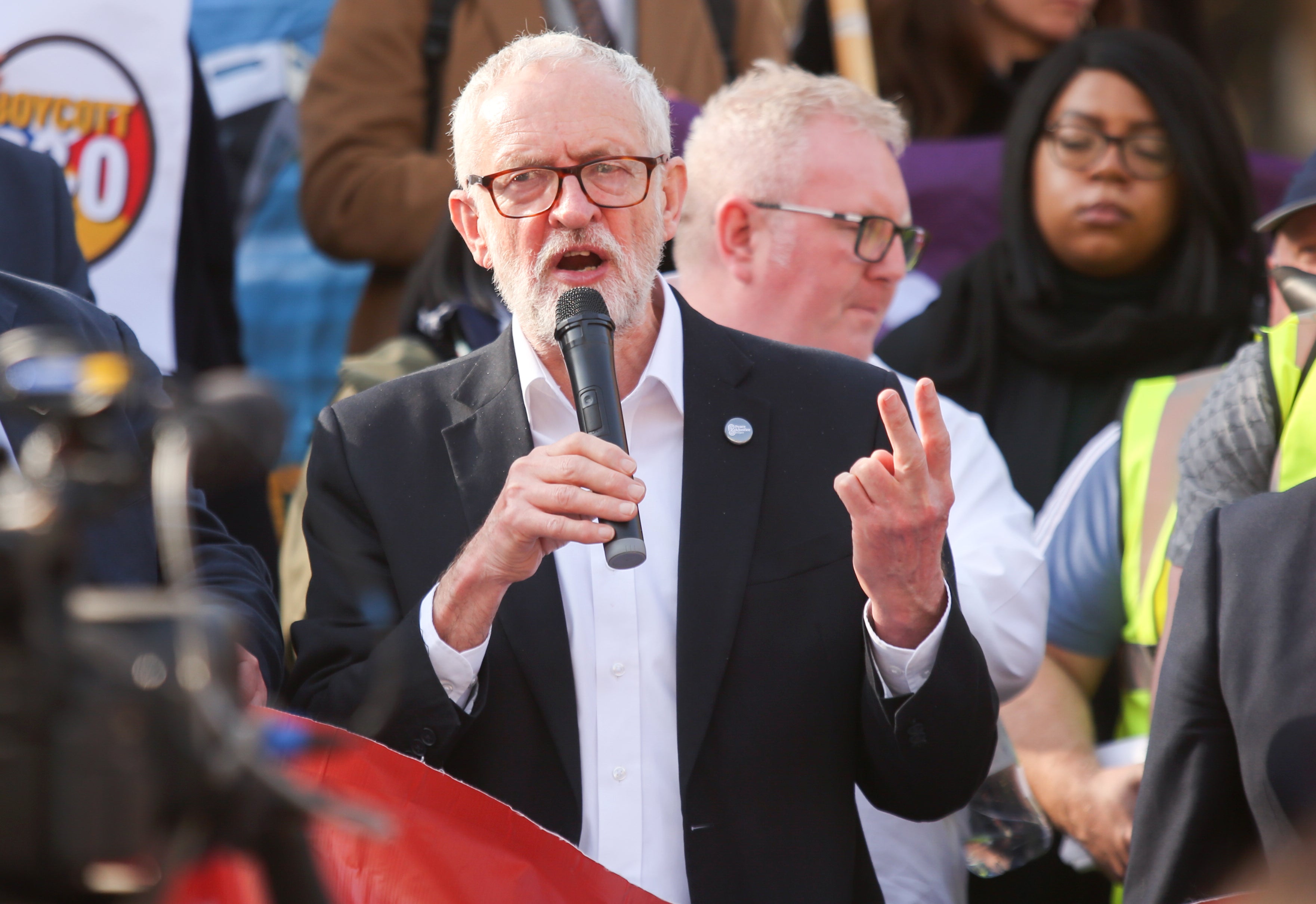 Jeremy Corbyn will address the London protest (James Manning/PA)