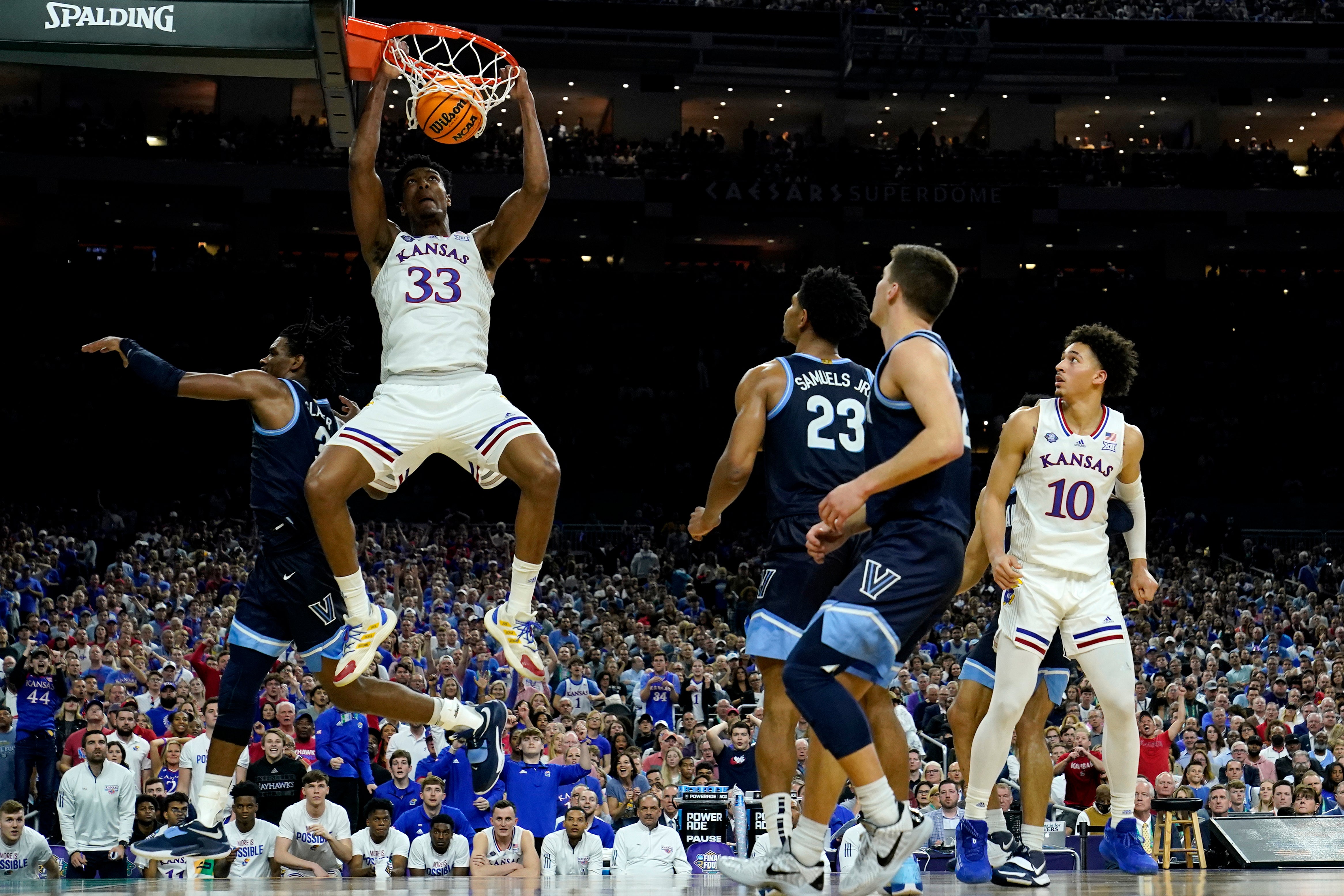 NCAA Kansas Villanova Basketball