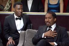 SNL: Jerrod Carmichael and Chris Redd parody Will Smith slapping Chris Rock ‘from POV of seat filler’