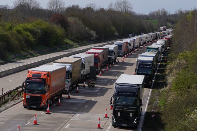The British Ports Association chief said the situation at the Port of Dover has improved slightly following massive delays on Saturday (Gareth Fuller/PA)
