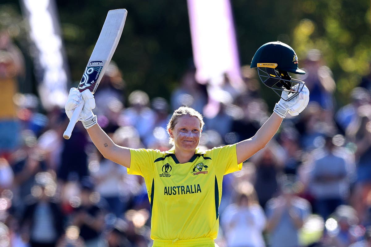 Alyssa Healy’s record-breaking century fires Australia to victory over England