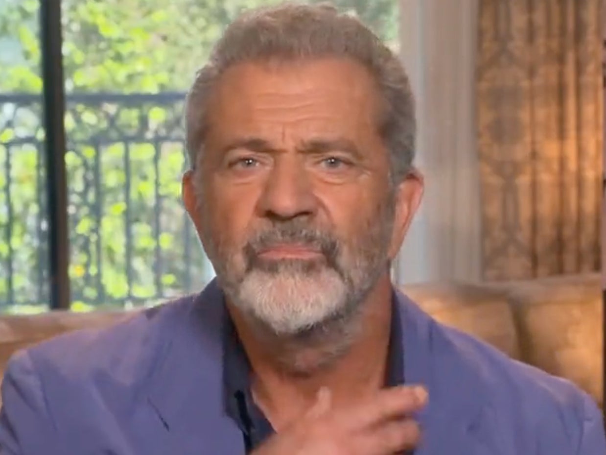 Mel Gibson’s publicist swooped in the moment he was asked about Will Smith