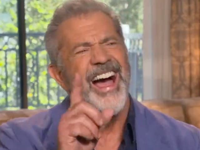 <p>Mel Gibson estaba promocionando su nueva película ‘Father Stu’ </p>