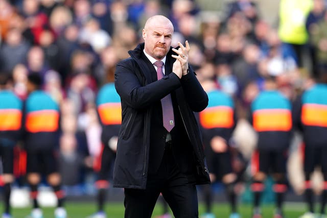 Sean Dyche must turn his attention to Wednesday’s visit of Everton (Martin Rickett/PA)