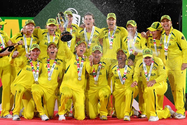 <p>Australia defeated England to lift the World Cup trophy for a seventh time</p>