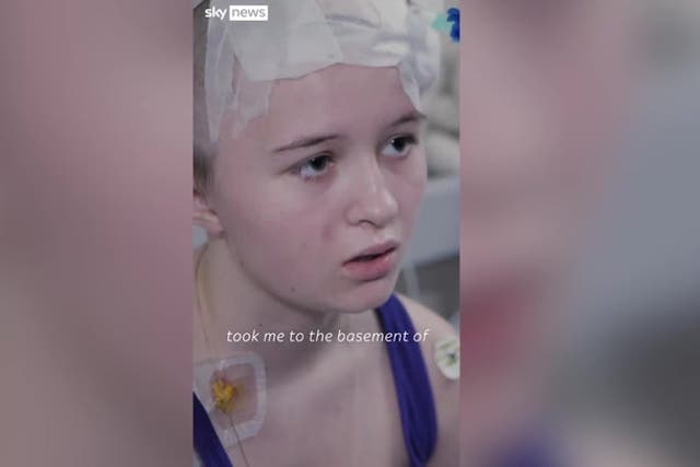 <p>13-year-old Ukrainian girl survives shrapnel to the brain</p>