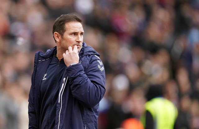 Frank Lampard remains confident of survival despite Everton’s latest defeat (Mike Egerton/PA)