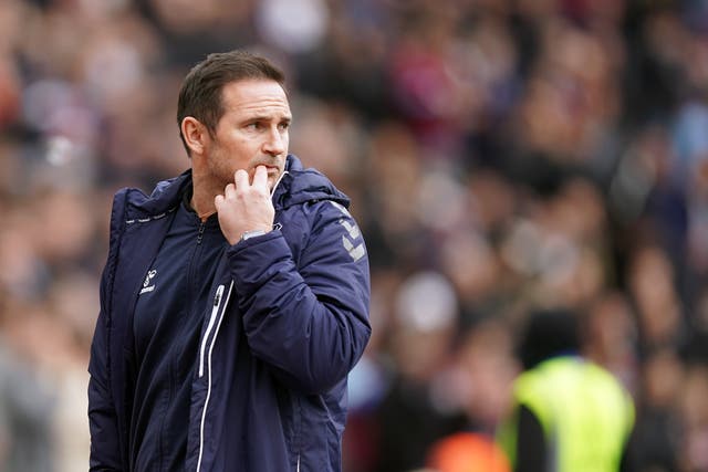 Frank Lampard remains confident of survival despite Everton’s latest defeat (Mike Egerton/PA)