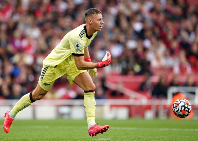 Bernd Leno is set to feature for Arsenal at Crystal Palace on Monday (Nick Potts/PA)