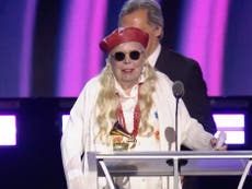 Grammys 2022 live: Joni Mitchell wins award at premiere ceremony