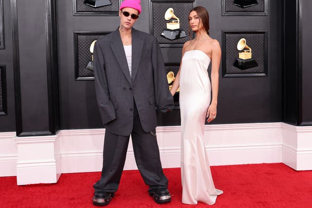<p>Justin Bieber and Hailey Baldwin attend the Grammys </p>