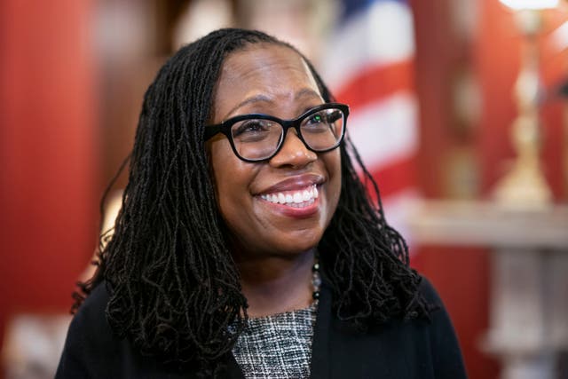 <p>Supreme Court nominee Ketanji Brown Jackson on Capitol Hill </p>