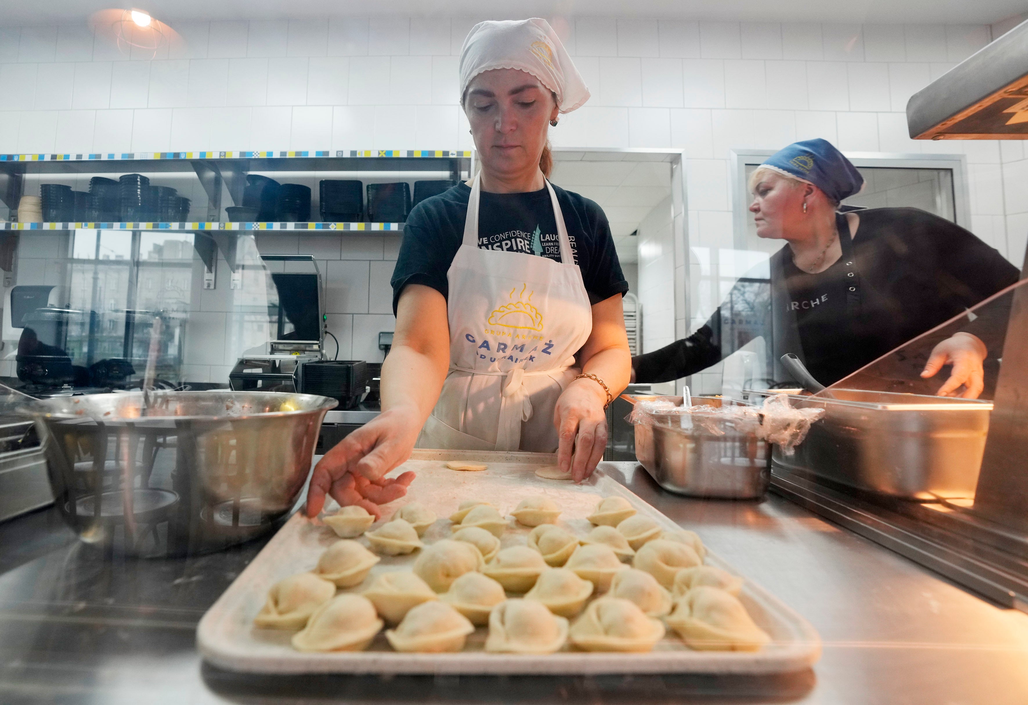A food bar was launched in Poland specially to provide employment to refugees
