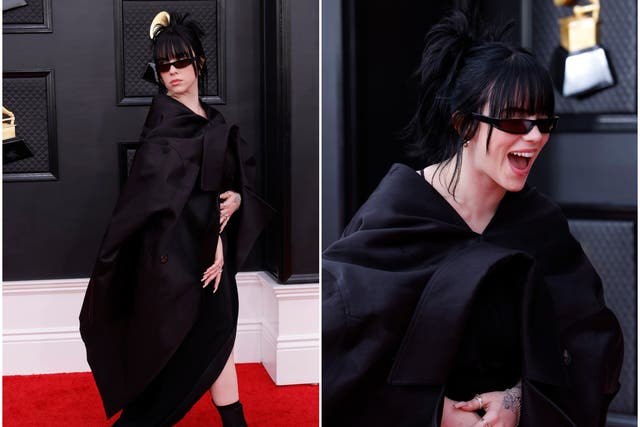 <p>The singer wore a full Rick Owens look</p>