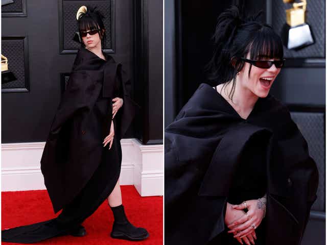 <p>The singer wore a full Rick Owens look</p>