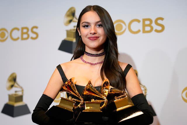 <p>Olivia Rodrigo won three awards at her first Grammys </p>