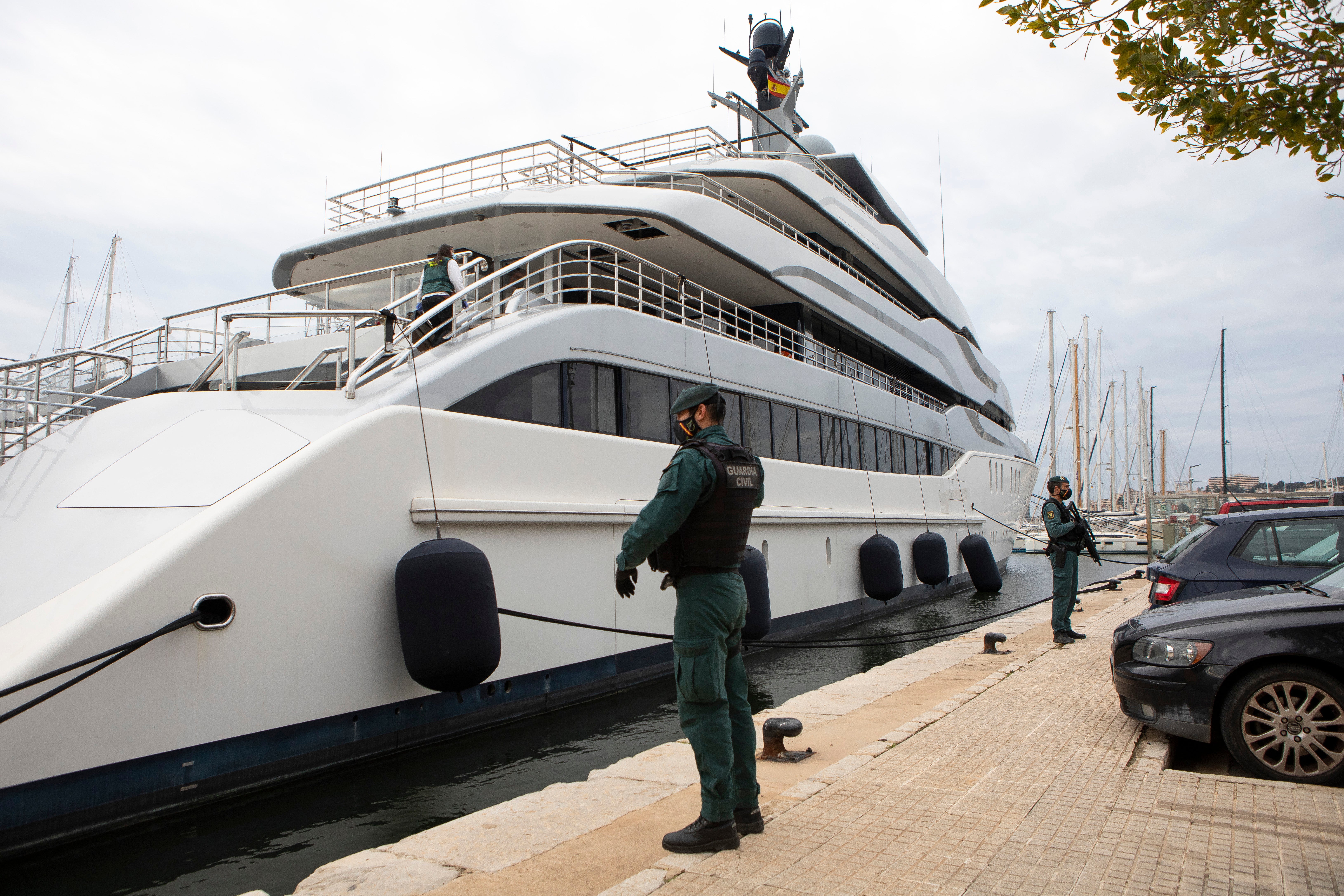 Spain U.S. Oligarch's Yacht Sanctions
