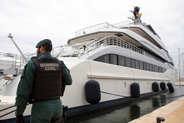 Spain U.S. Oligarch's Yacht Sanctions