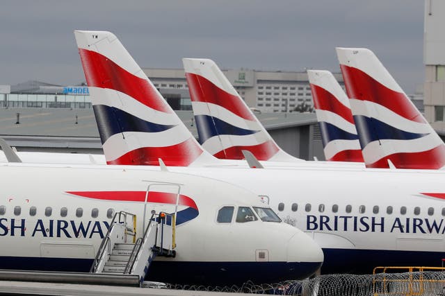 Virus Outbreak Britain Flights Canceled