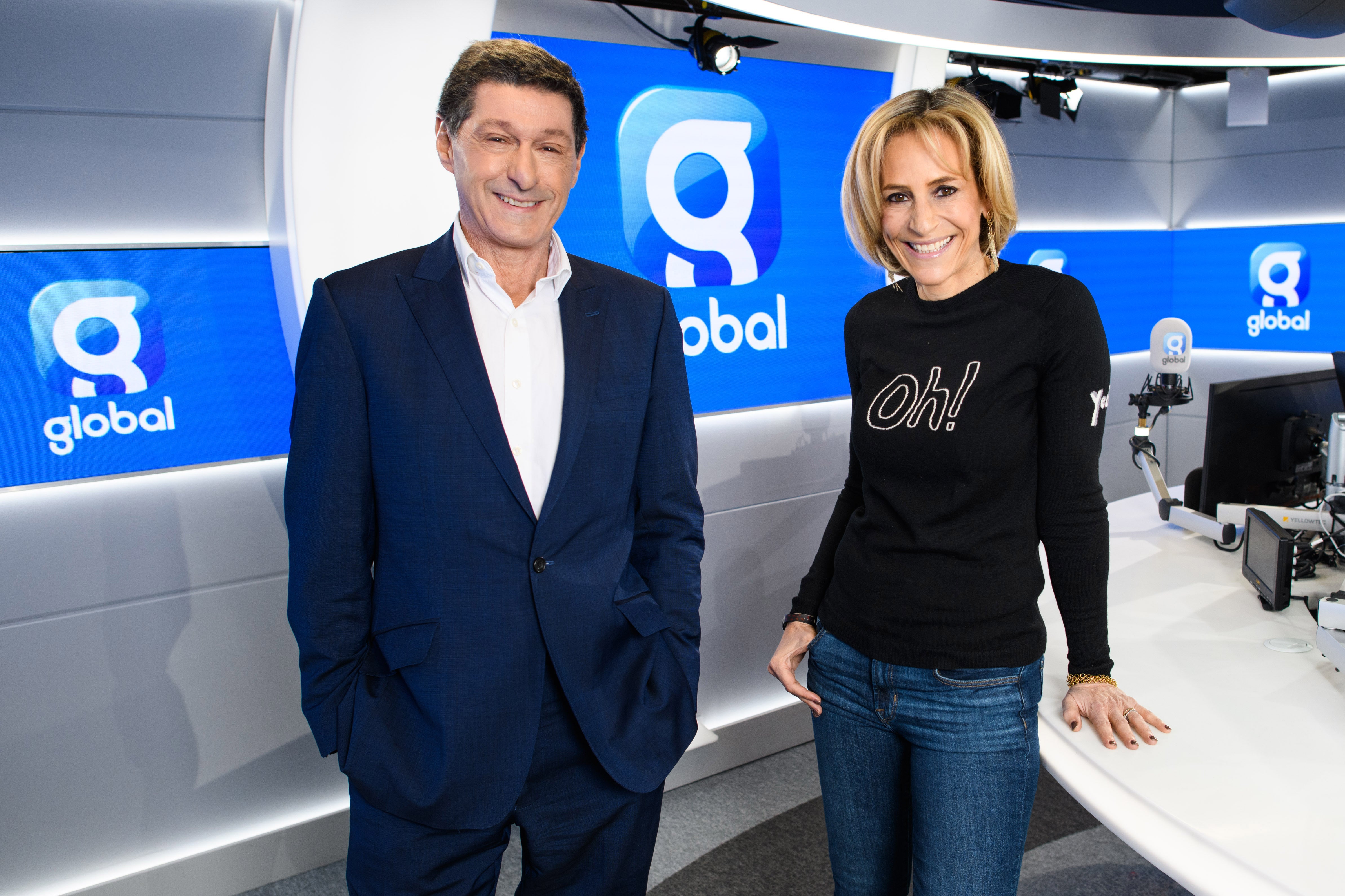 Jon Sopel and Emily Maitlis after they announced they are leaving the BBC to join media group Global (Global/PA)