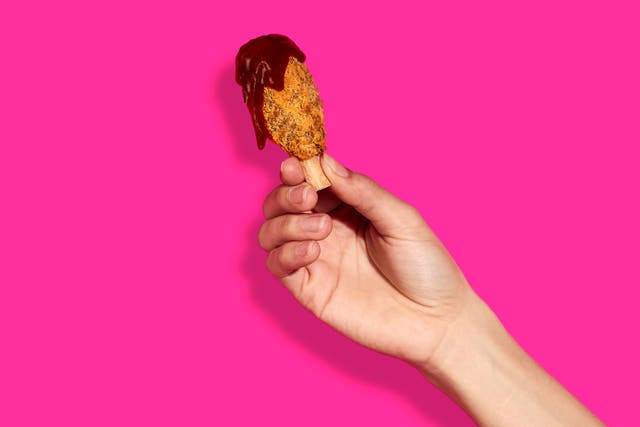 <p>Biff’s plant-based chicken wings with a realistic ‘bone'</p>