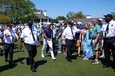 Tiger Woods practises at Augusta National for second day running before Masters