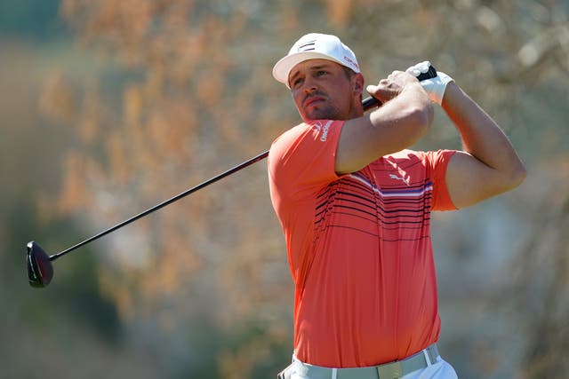 Bryson DeChambeau said he is operating on 80 per cent power heading into this week’s Masters (Tony Gutierrez/AP)