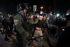 Israel police arrest 8 in third night of Jerusalem unrest