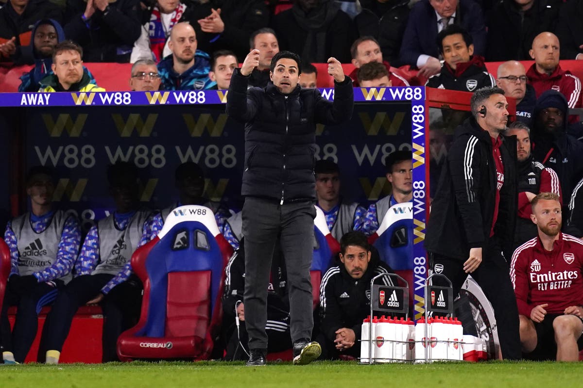 Mikel Arteta refutes claims pressure of top-four race got to Arsenal at Palace
