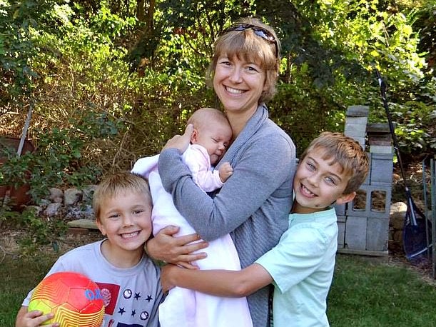 Megan Todt with children Alec, Tyler and Zoe
