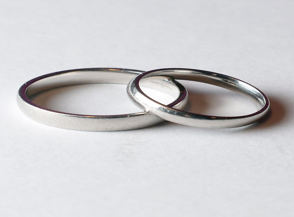 A pair of wedding rings (Anthony Devlin/PA)