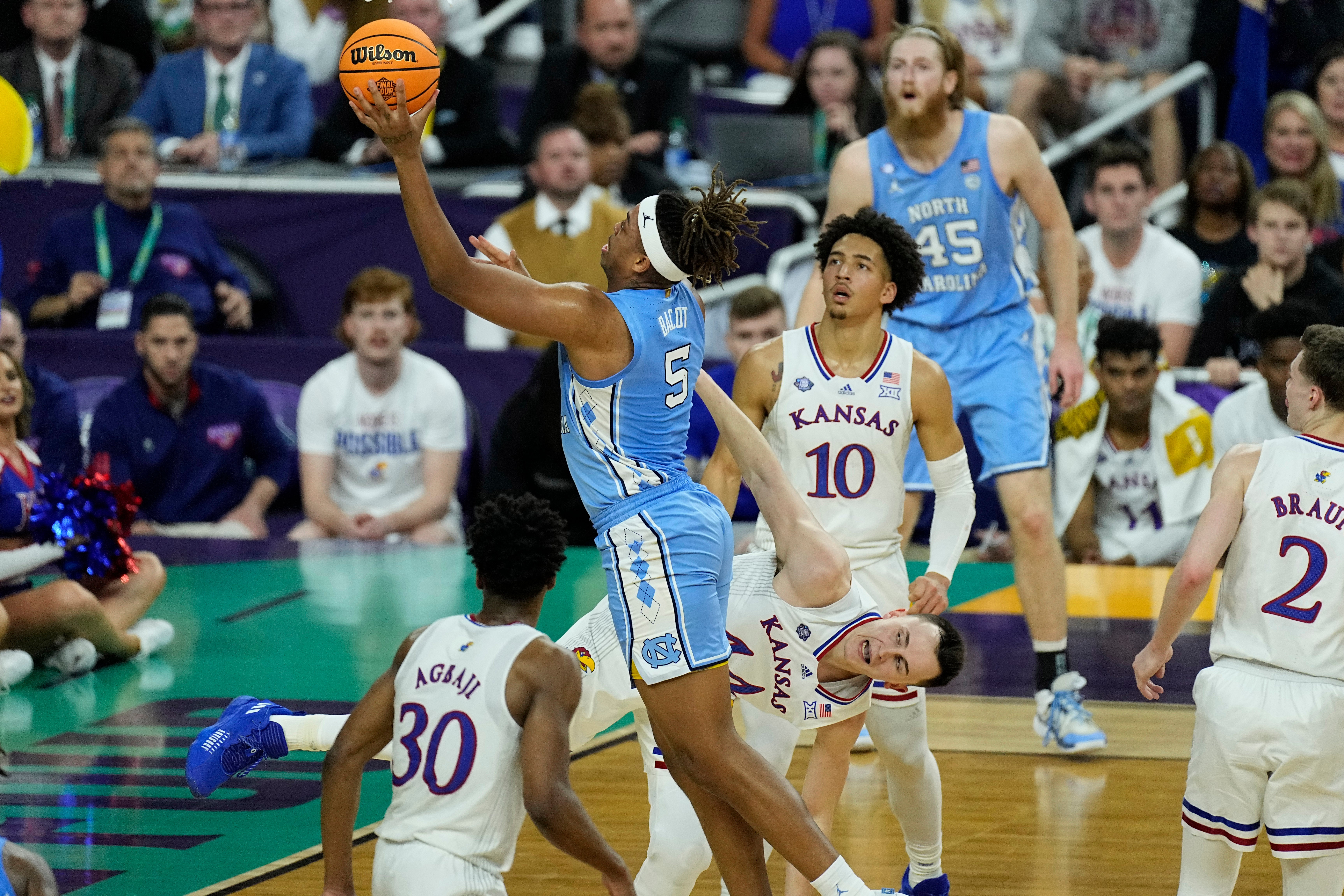 NCAA North Carolina Kansas Basketball