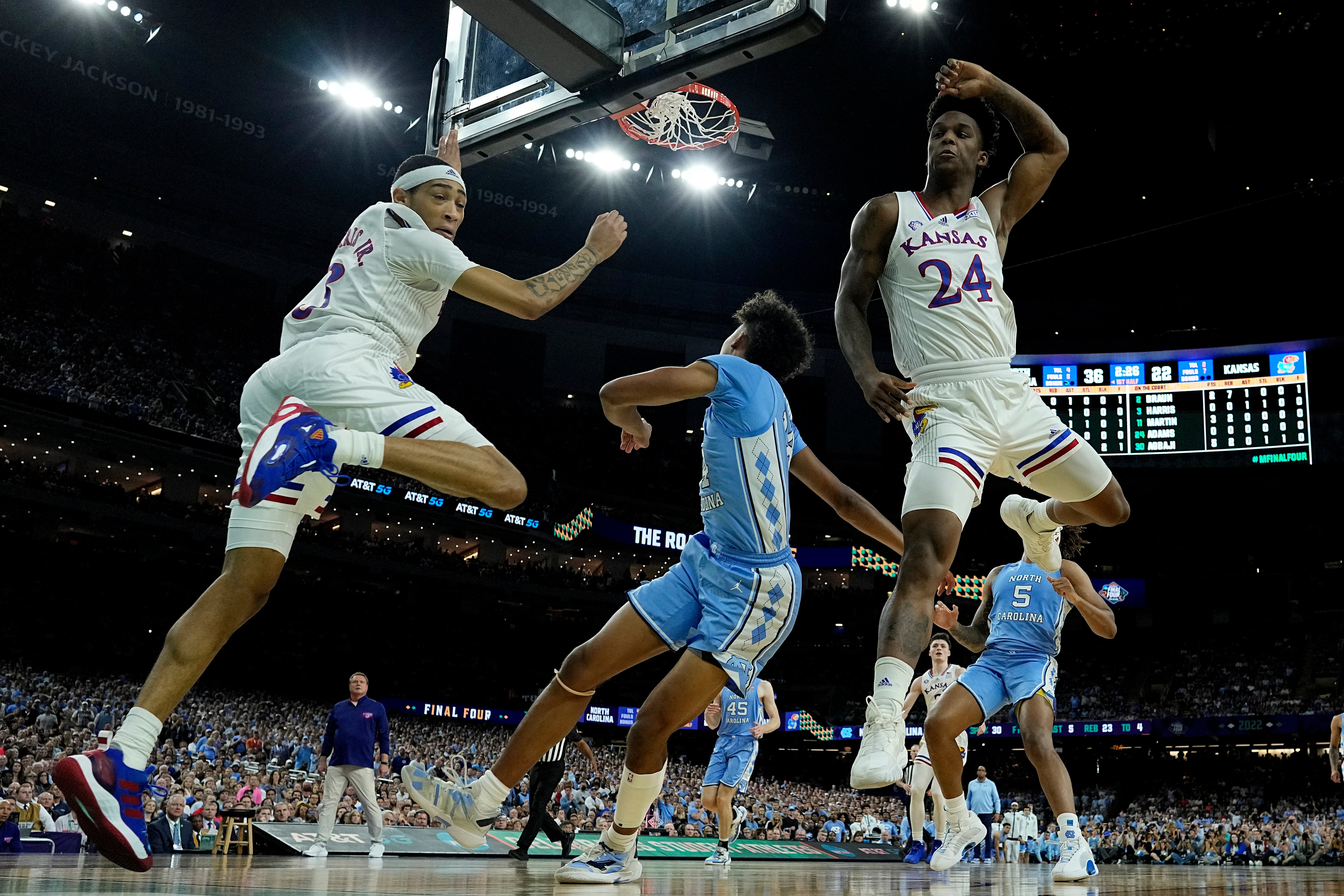 NCAA North Carolina Kansas Basketball
