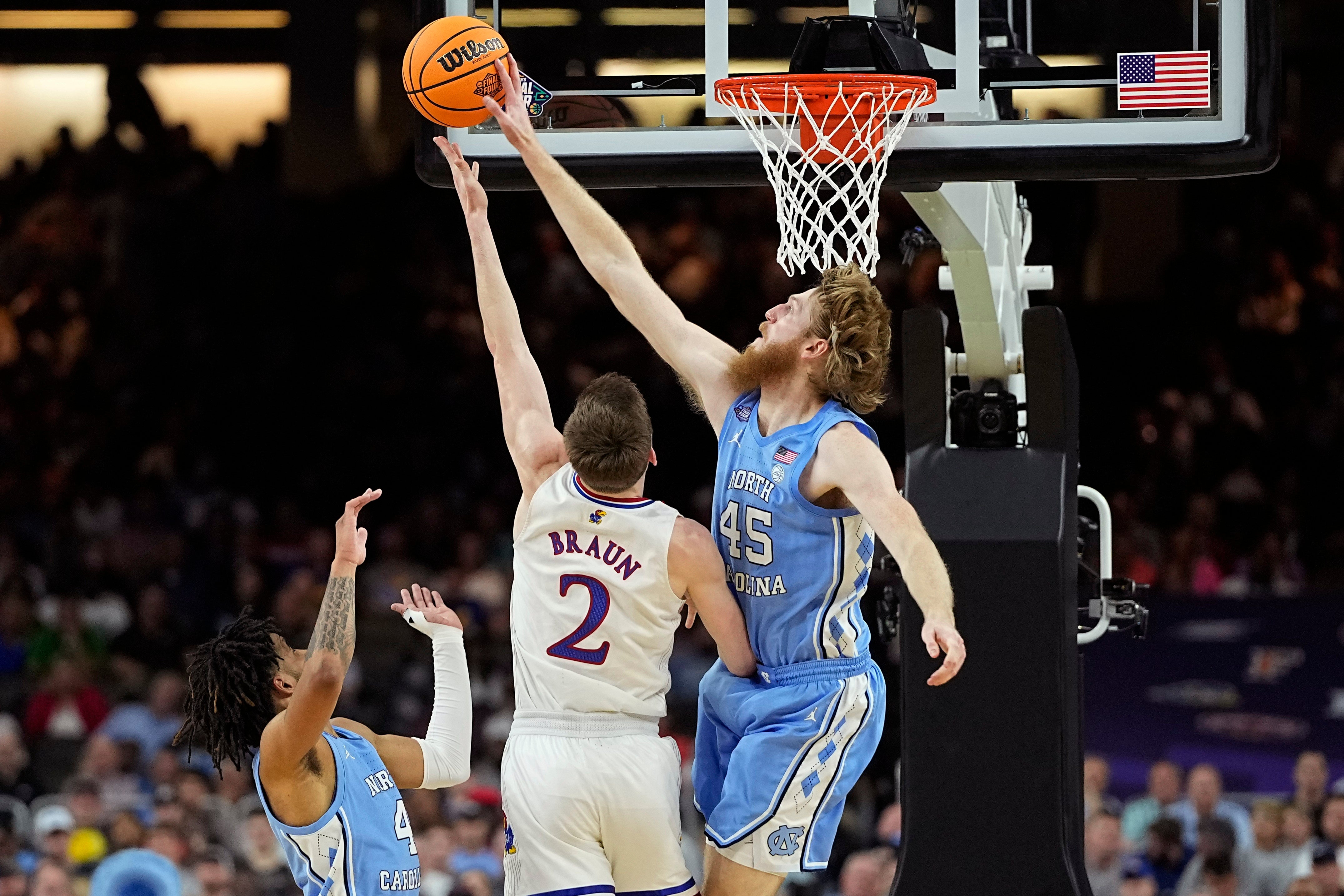 NCAA North Carolina Kansas Basketball