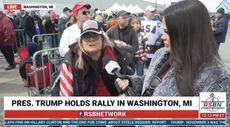 Trump supporter claims Space Force will overturn election result in bizarre rally interview