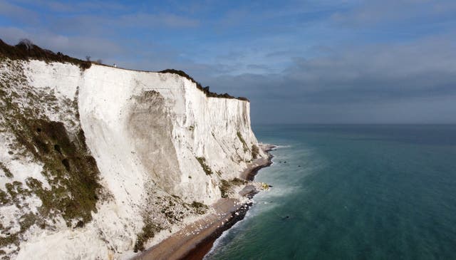 The White Cliffs of Dover in Kent (Gareth Fuller/PA)