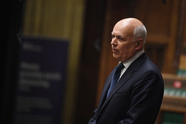 Sir Iain Duncan Smith listed a string of misjudgments made by western governments (UK Parliament/Jessica Taylor/PA)