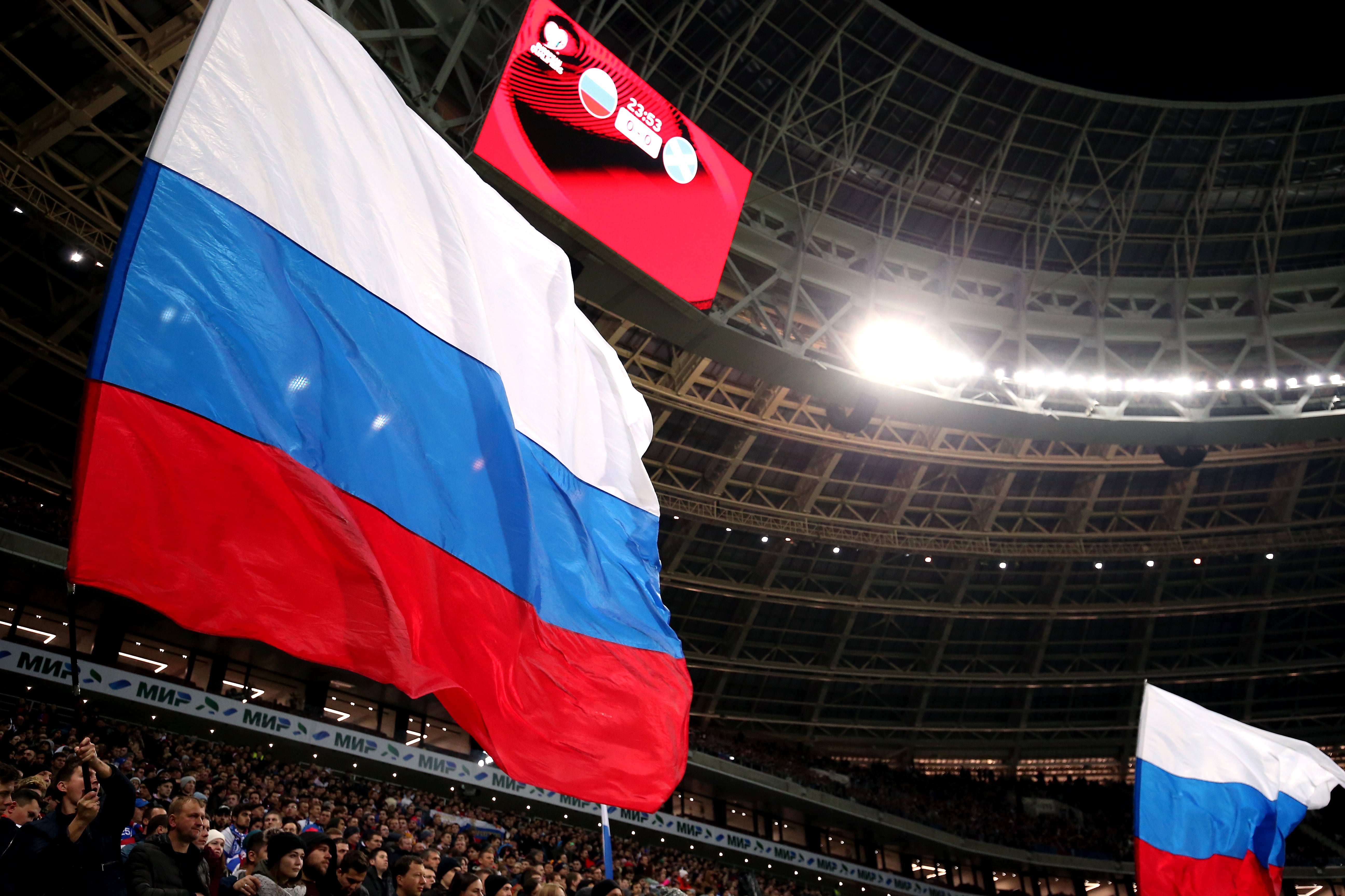 The Russian Football Union has withdrawn its appeal against FIFA’s ban (Steven Paston/PA)
