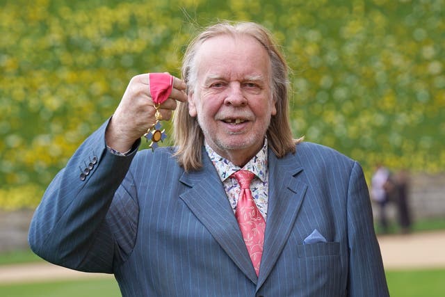 Rick Wakeman during an investiture ceremony at Windsor Castle (Steve Parsons/PA)